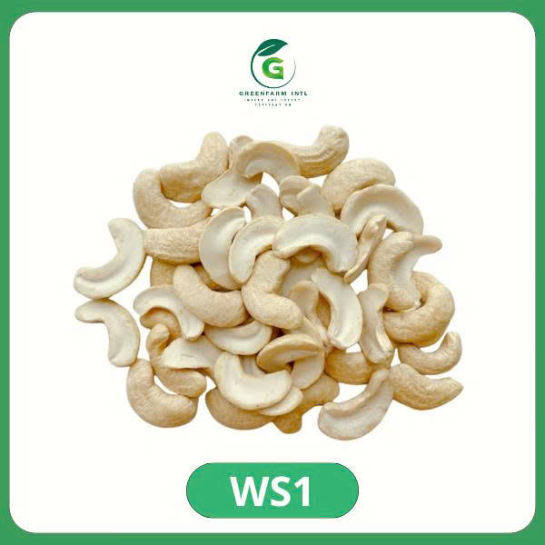 Raw Cashew nut Kernel Split ( WS1)- Super Jumbo split nut 22.68/KG
