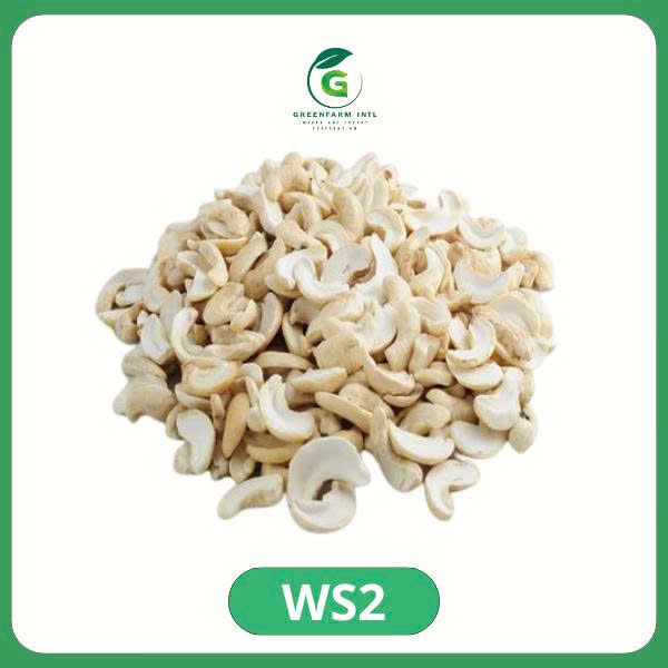 Raw Cashew nut Kernel Split MEDIUM SIZE (WS2)-22.68kg/box (Price for 1 box)