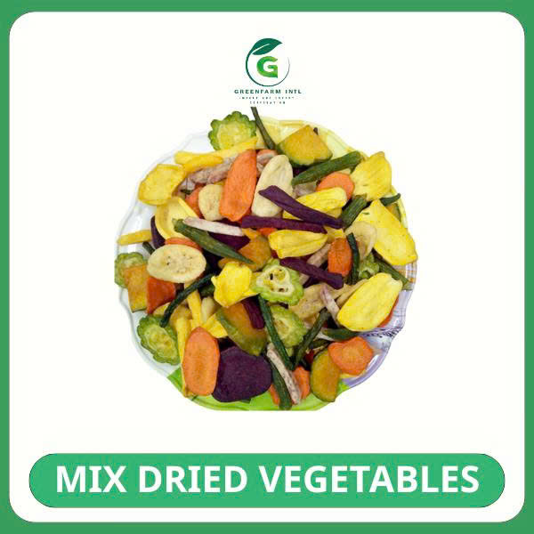 Dried Mix Veggies and Fruits Crunchy and Delicious- 10 kg/box